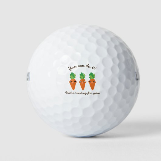 Balles De Golf Nous vous encourageons drôlement les carottes (Devant)