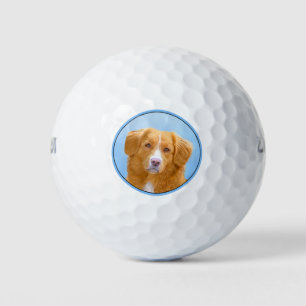 Balles De Golf Nouvelle-Écosse Peinture de chien pour l'essayeur
