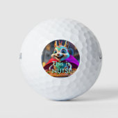 Balles De Golf Novelt Écureuil Pizza Nuts Golf Ball (Devant)