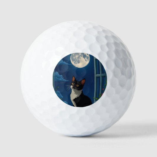 Balles De Golf Nuit et jour de chat (Recto)