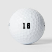 Balles De Golf Numéro 16 (Devant)