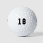 Balles De Golf Numéro 18 (Devant)