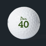 Balles De Golf Numéro 40 par golf course pour 40th birthday golfe<br><div class="desc">Number40 par golf course pour 40th birthday golfer</div>