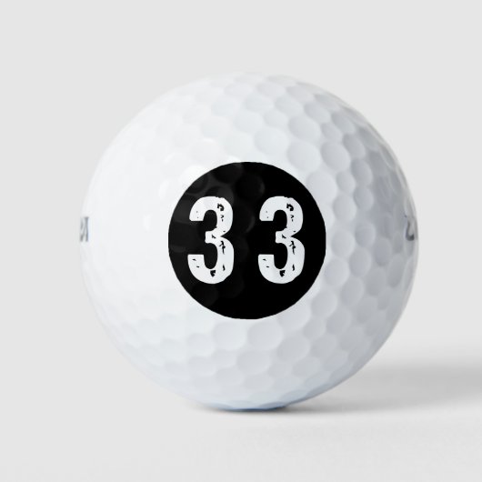 Balles De Golf Numéro de sport 33 (Devant)