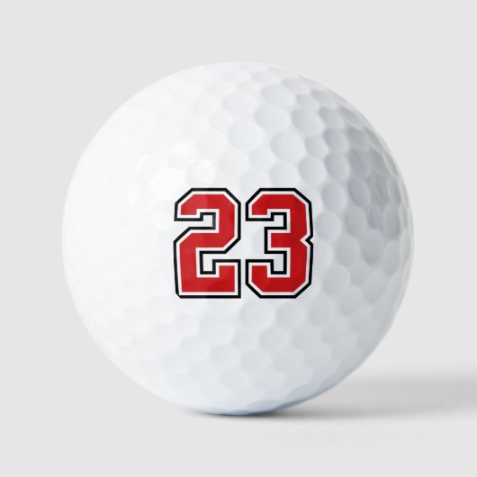 Balles De Golf Numéro Gras 23 (Recto)