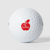 Balles De Golf Numéro un enseignant Apple (Devant)