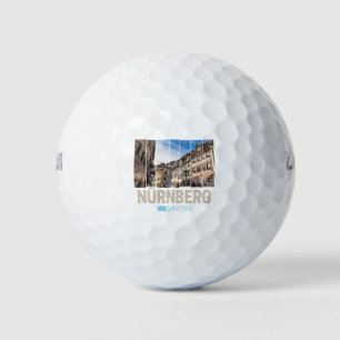 Balles De Golf Nuremberg Bavière Vintage Allemagne Souvenir