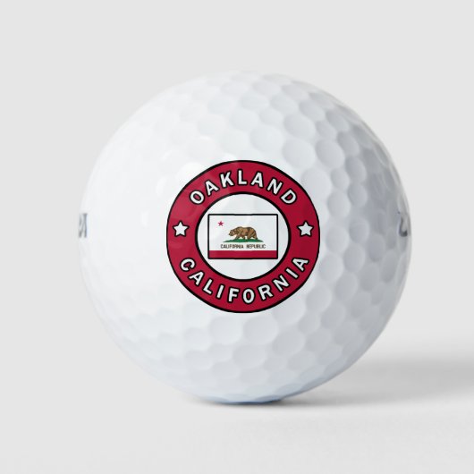 Balles De Golf Oakland Californie (Devant)
