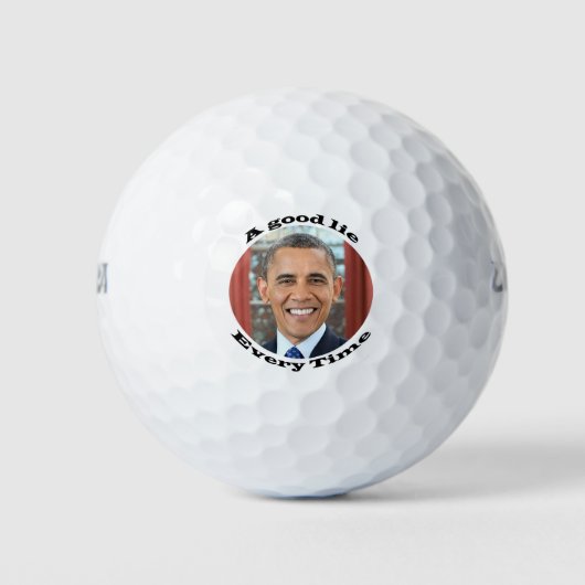 Balles De Golf Obama, un bon mensonge (Devant)