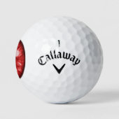 Balles De Golf Oeil rouge amusant (Logo)