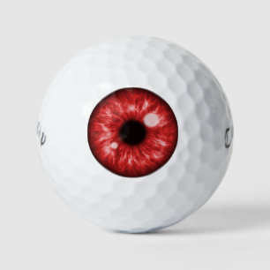 Balles De Golf Oeil rouge amusant