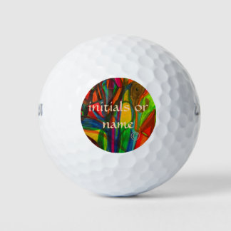 Balles De Golf OEuvre originale dessinée à la main.