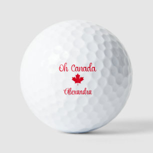 Balles De Golf Oh Canada Elegant Maple Leaf