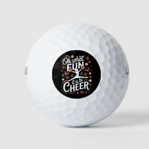 Balles De Golf Oh quel plaisir de soutenir le Noël de cheerleadin