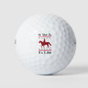 Balles De Golf Oh Quelle Joie De Monter À Cheval Noël