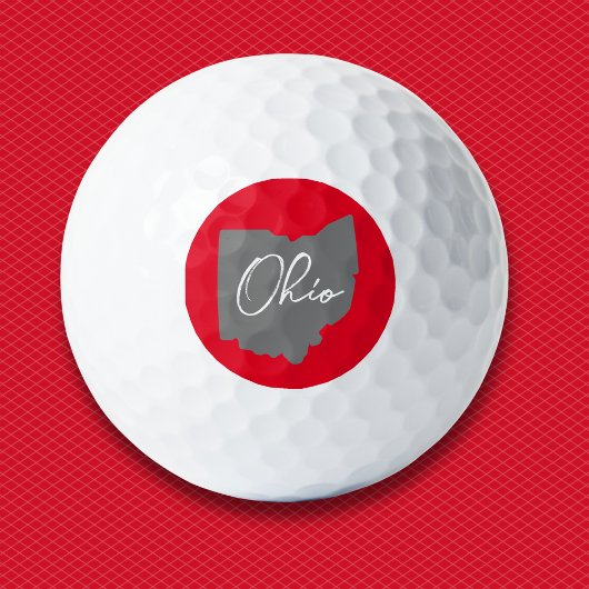 Balles De Golf Ohio Buckeye Fière