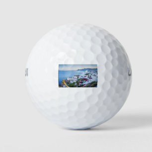 Balles De Golf Oia Santorin Village Grèce