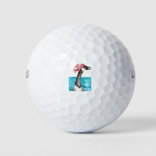 Balles De Golf Oie du Canada dans une Toque (Devant)