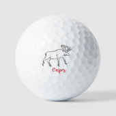 Balles De Golf Oie noire et blanche (Recto)
