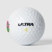 Balles De Golf Oiseau et fleurs de Humming (Logo)