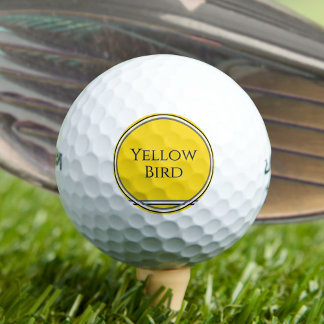 Balles De Golf Oiseau jaune