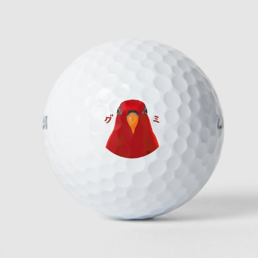 Balles De Golf Oiseau rouge "GUMI" (Devant)