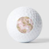 Balles De Golf Oiseau royal rose (Recto)