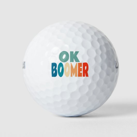 Balles De Golf Ok Boomer (Devant)