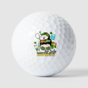 Balles De Golf One Lucky Nurse - Messy Bun - St. Patrick’s Day