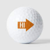 Balles De Golf Orange Impact Arrow (Recto)