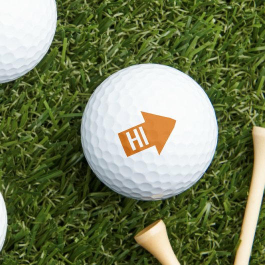 Balles De Golf Orange Impact Arrow