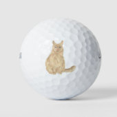 Balles De Golf Orange Maine Coon (Devant)
