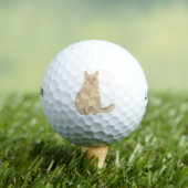 Balles De Golf Orange Maine Coon (T-shirt Insitu)