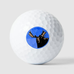 Balles De Golf Orignal en Hiver - Art de la Faune Original