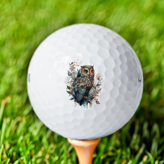 Balles De Golf Ornate Owl
