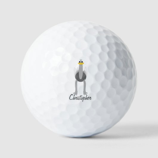 Balles De Golf Ostrich Design (Recto)