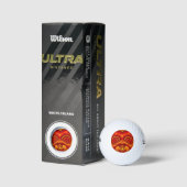 Balles De Golf OUAH ! Bright golf balls design - UNIQUE (Emballage)