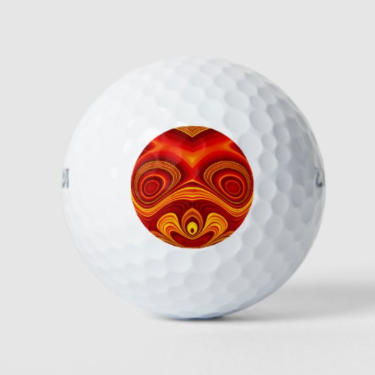 Balles De Golf OUAH ! Bright golf balls design - UNIQUE (Devant)