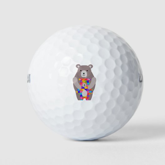 Balles De Golf ours autiste (Devant)