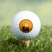 Balles De Golf Ours brun majestueux (T-shirt Insitu)