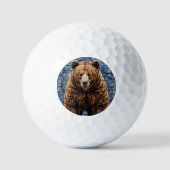 Balles De Golf Ours grizzli (Recto)