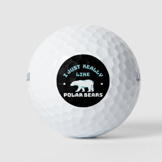 Balles De Golf Ours polaire (Devant)