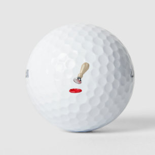 Balles De Golf Outil de timbre avec poignée en bois et joint à ci