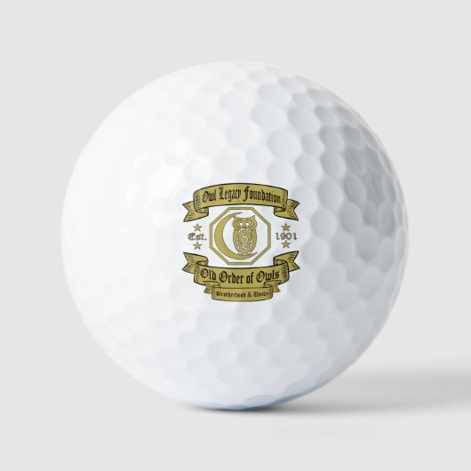 Balles De Golf Owl Legacy Foundation Golf Ba (Recto)