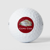 Balles De Golf Oyster Golf Ball - Concevoir Un Rouge (Devant)