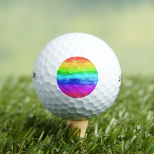 Balles De Golf Painted Rainbow (T-shirt Insitu)