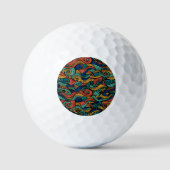 Balles De Golf Paisley haché (Recto)