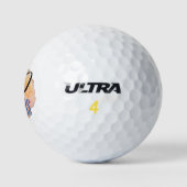 Balles De Golf Pale Peach Rose 50 et Fabulous Birthday (Logo)