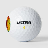 Balles De Golf Palette Artiste Colorée (Logo)