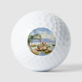 Balles De Golf Palm Trees and Boulders, Bay of Rio, (Recto)